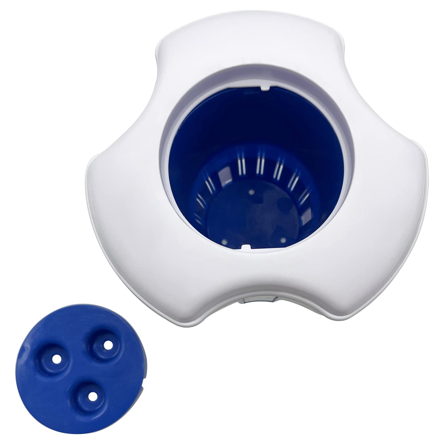 Poolzilla Chlorine Feeder with Built-in Thermometer | Adjustable Collar | Holds Chlorine Tablets up to 3”