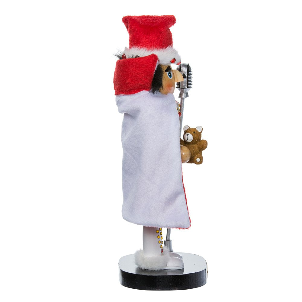 Elvis Presley Kurt Adler Elvis in White Suit Nutcracker, 10-Inch