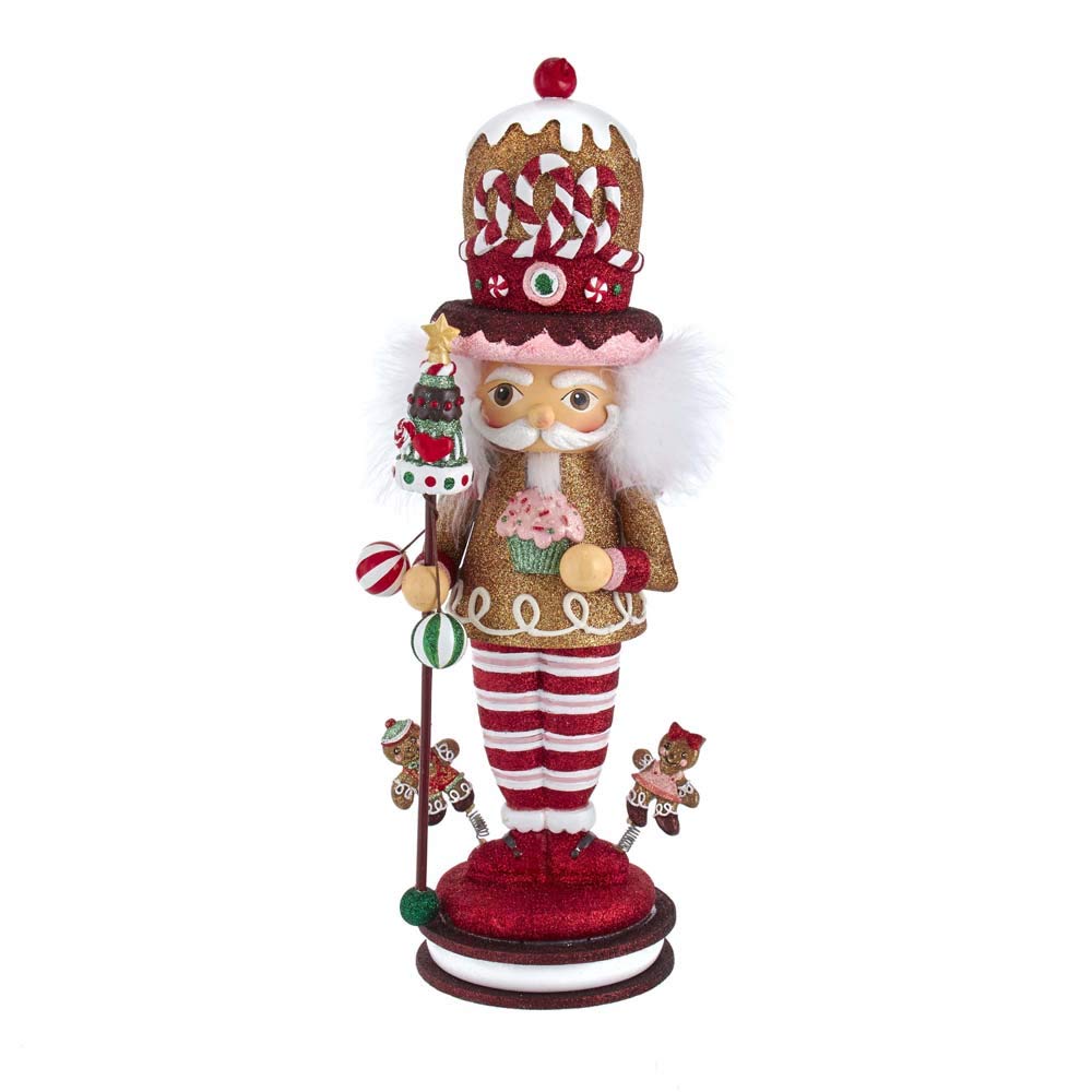 Kurt S. Adler 16.5-Inch Hollywood Gingerbread King Nutcracker, Multicolor
