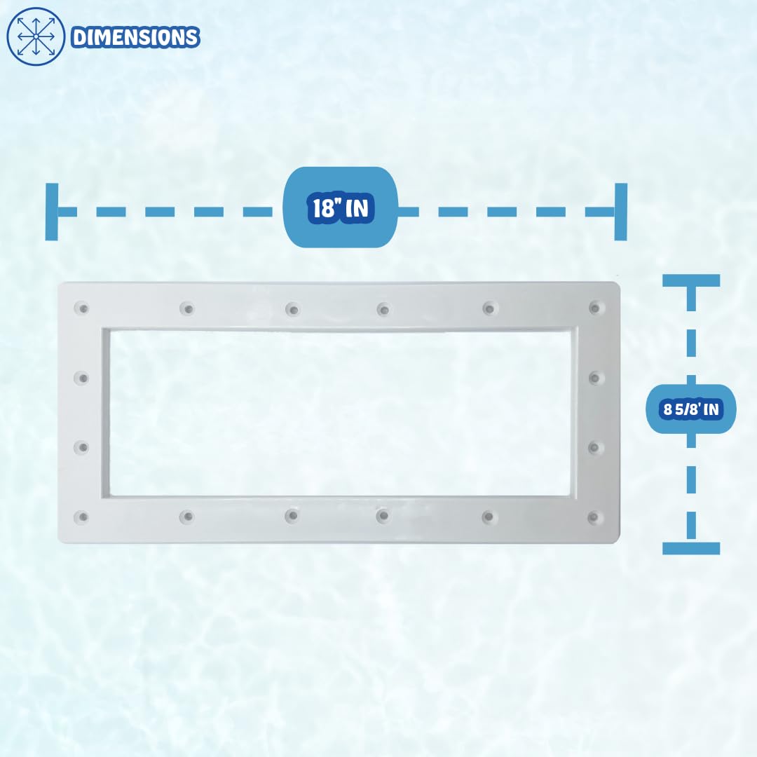 Poolzilla Wide-Mouth Skimmer Face Plate - Compatible with Hayward Automatic Skimmers SP1085, SP1077