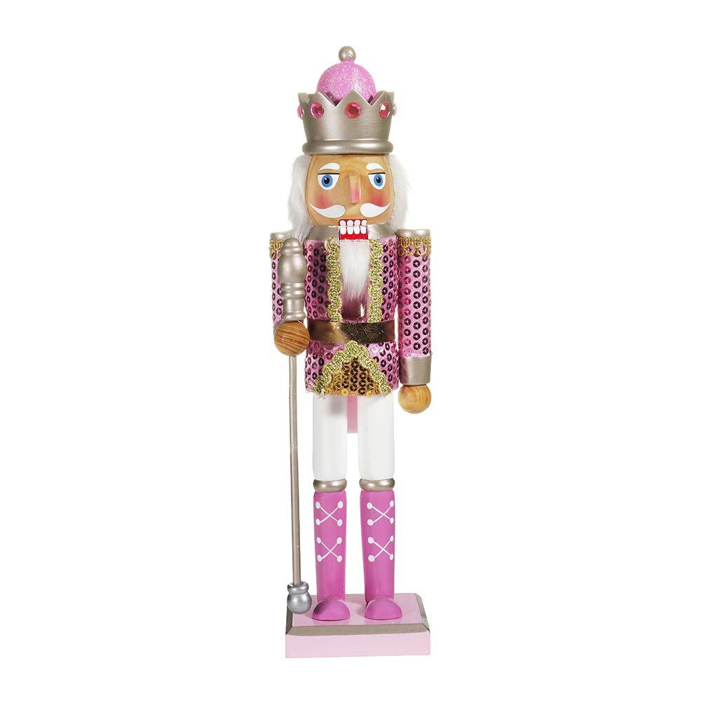 Kurt S. Adler Kurt Adler 15-Inch Pink Nutcracker, Multi