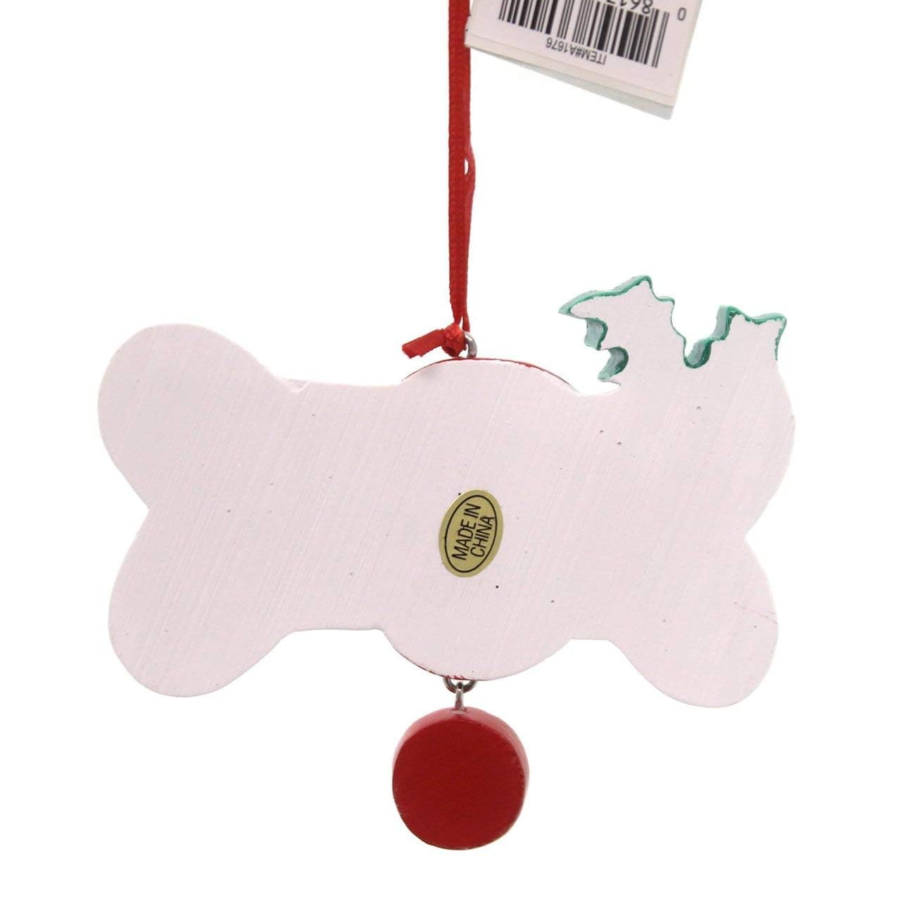 Spoiled Rotten Dog Bone Christmas Tree Ornament A1676