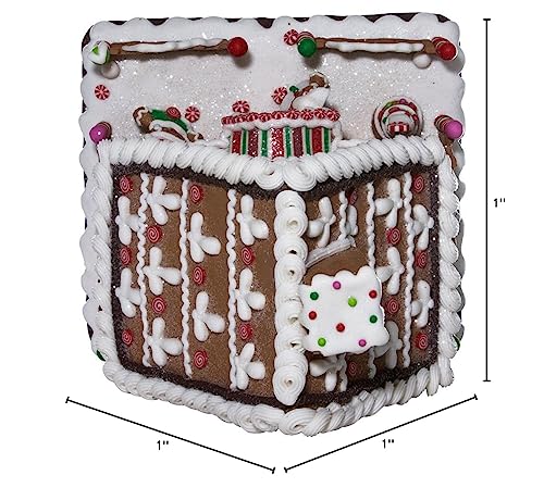 Kurt Adler 10" Battery-Operated Claydough LED Gingerbread House Tablepiece