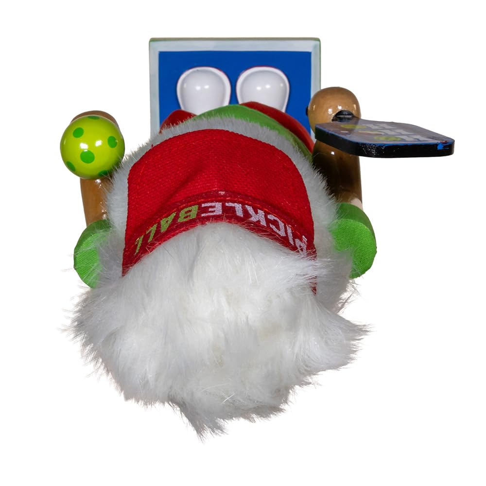Kurt Adler 12-inch Wooden Pickleball Nutcracker