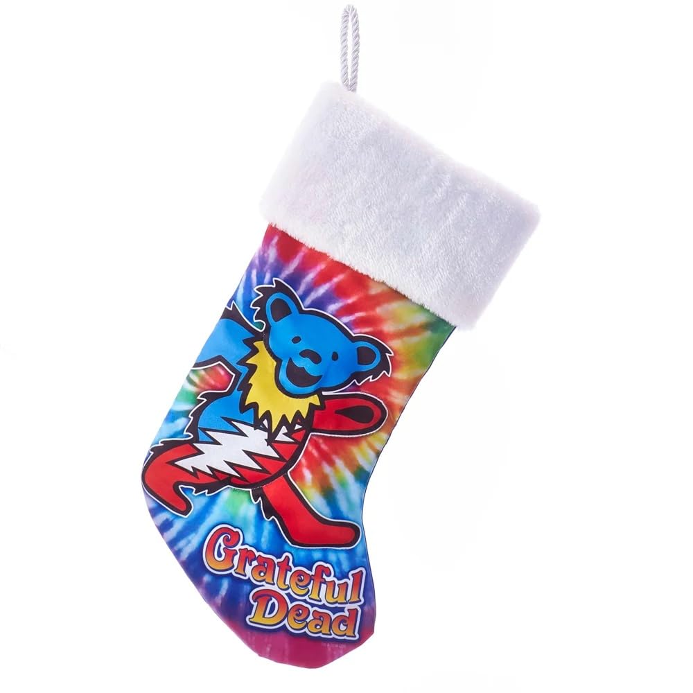 Kurt S. Adler Kurt Adler 19-Inch Grateful Dead Bear Printed Stocking