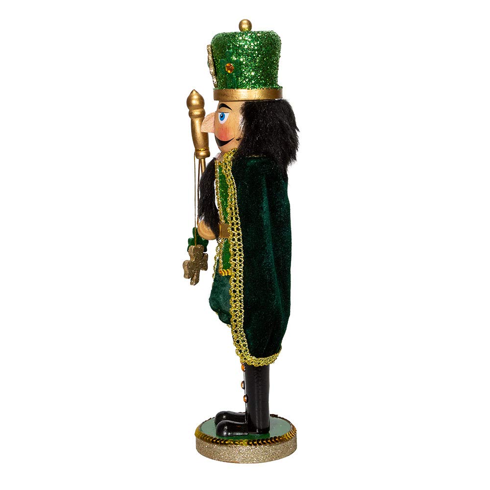 Kurt Adler Wooden Nutcrackers, Irish Nutcracker with Cape, 15