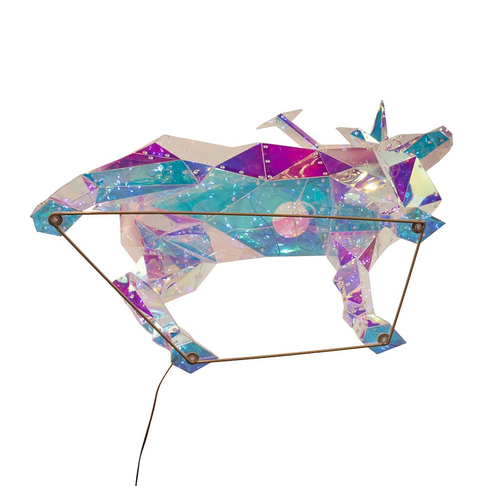 Kurt Adler 35.4 Inch 500 Multi-F Clear White LED Iridescent Deer