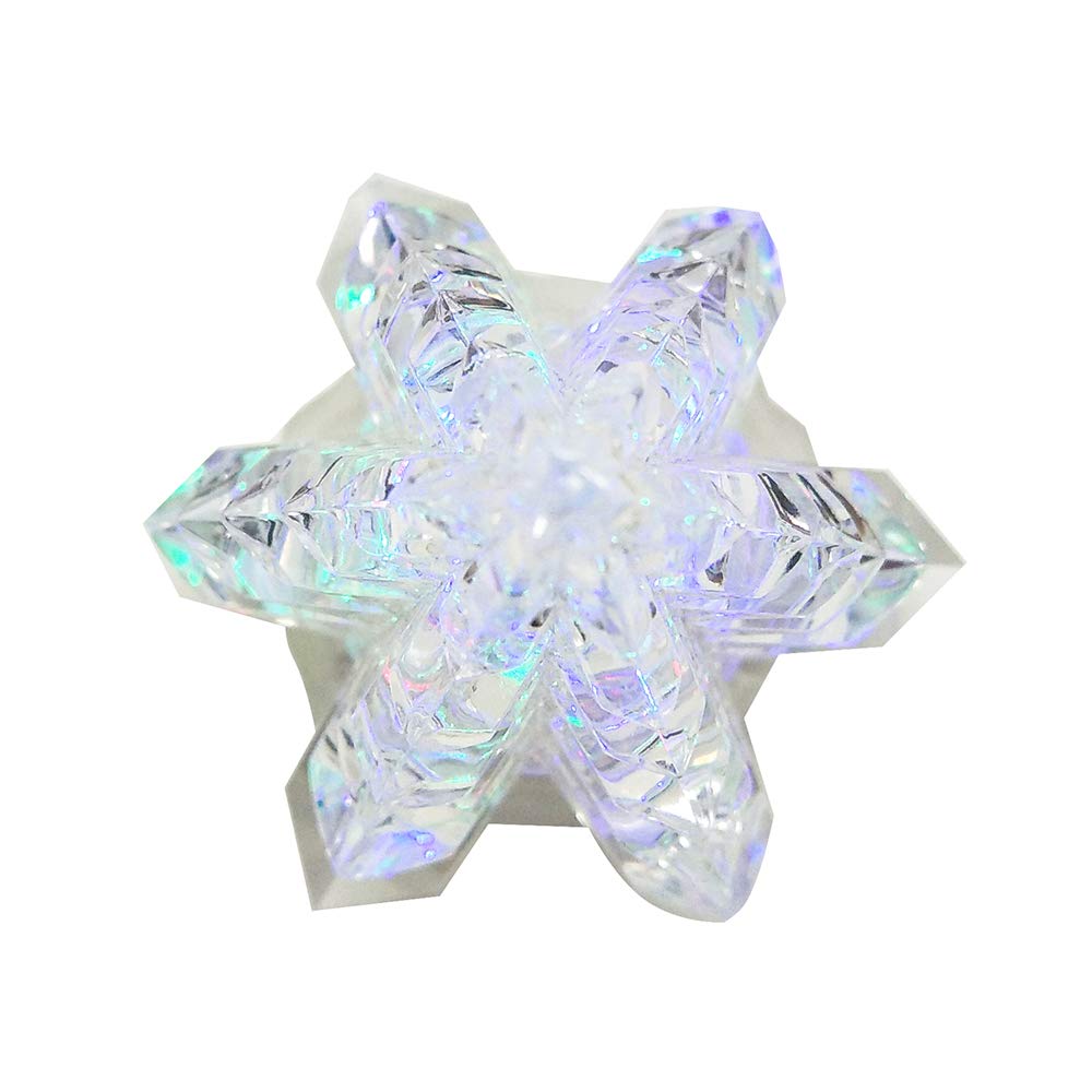 Kurt S. Adler Kurt Adler 10.25-Inch Battery-Operated LED Clear Tree Motion Table Piece, Multi