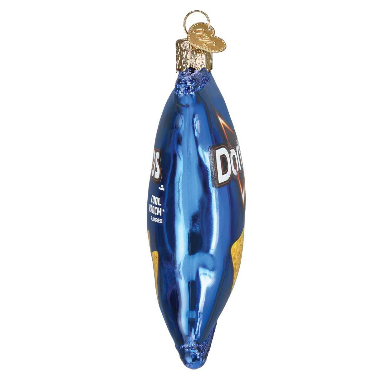 Old World Christmas Doritos Cool Ranch Chips Glass Blown Ornament for Christmas Tree, Handcrafted Holiday Decoration, Snack Collection