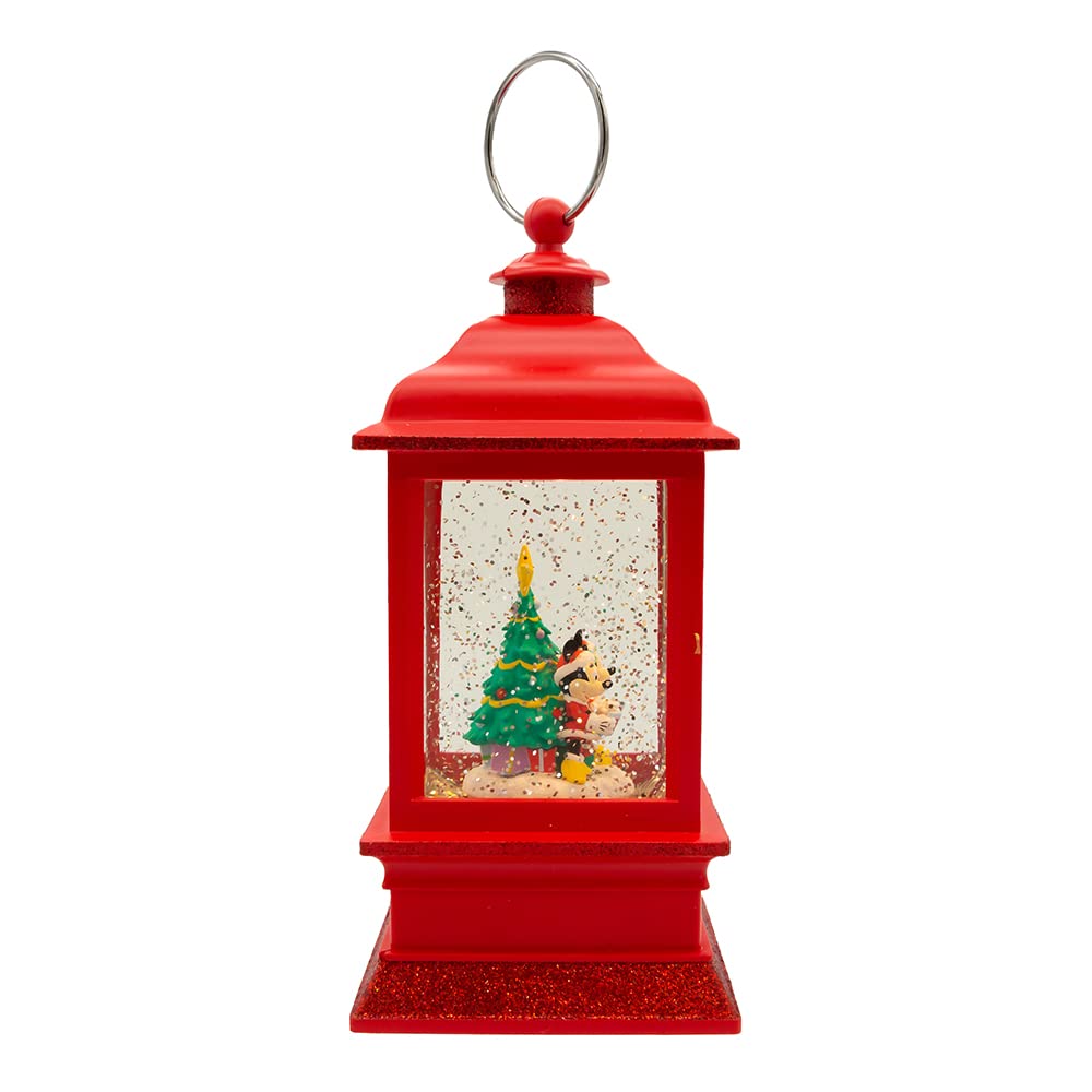 Disney Kurt Adler 9-Inch Battery-Operated Mickey and Minnie Spinning Musical Light-Up Lantern