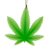 Kurt S. Adler 4" Resin Glow in Dark Cannabis