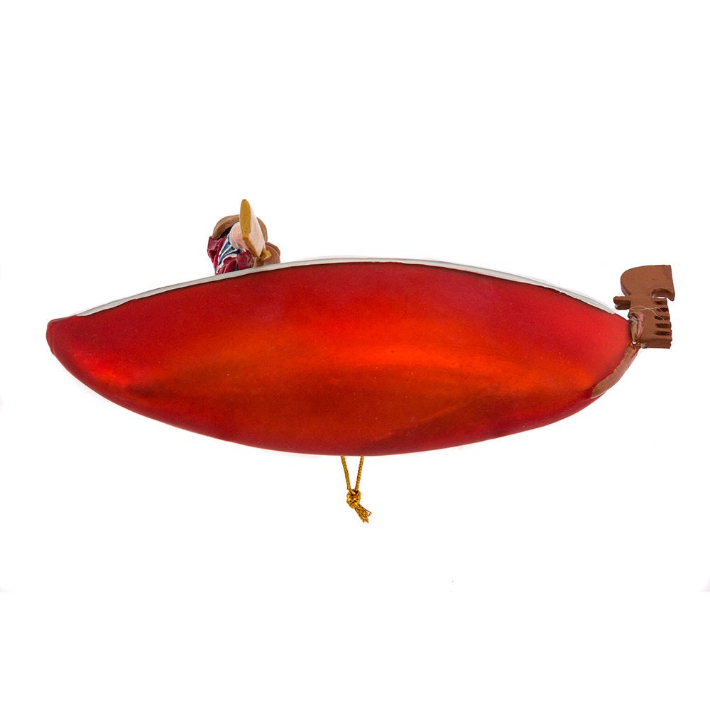 Noble Gems Kurt Adler 5-Inch Glass Gondola Ornament for Christmas