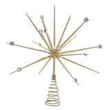 Kurt S. Adler 14.8-Inch Gold Starburst Throng Treetop Tree Topper, Multi