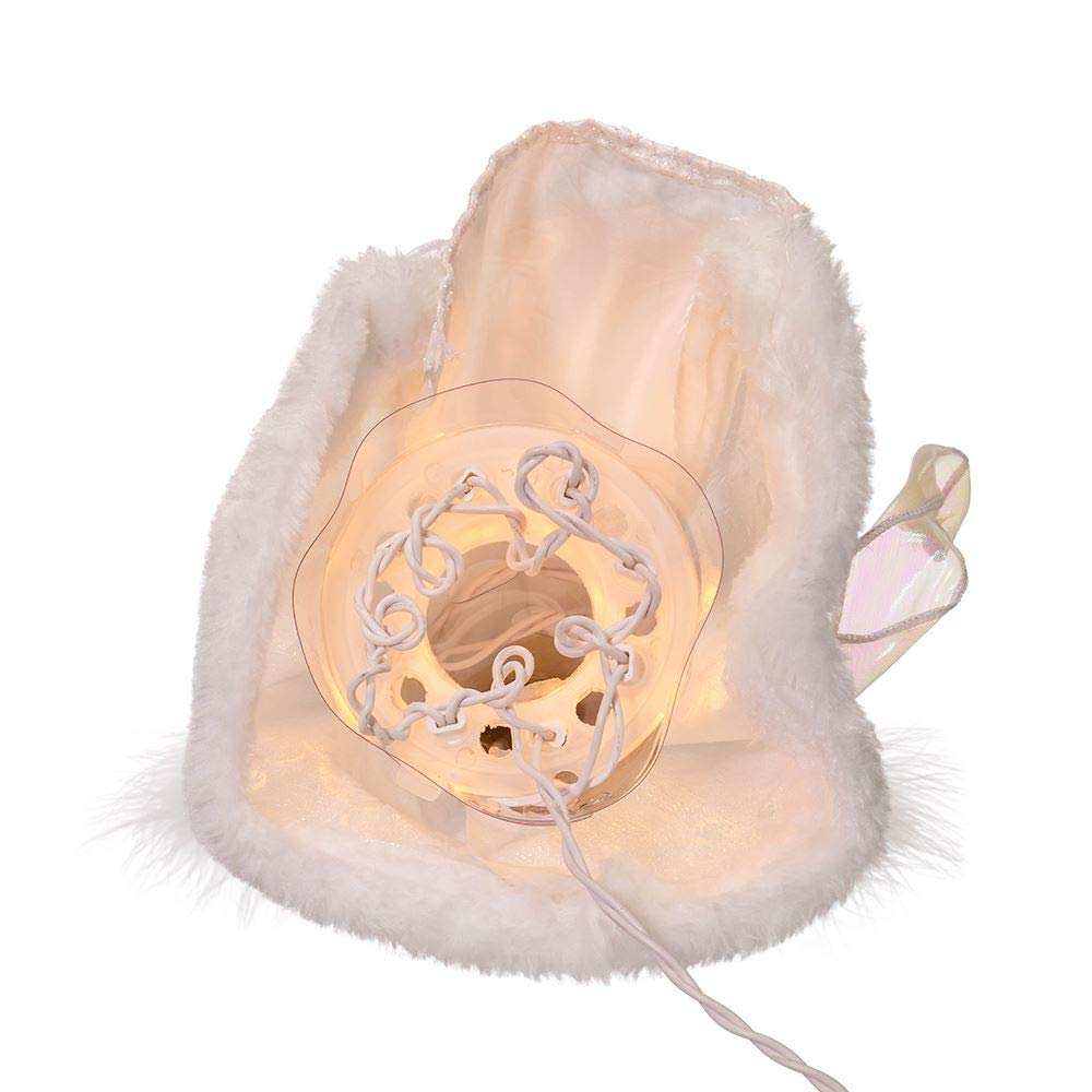 Kurt S. Adler 10-Inch UL 10-Light White Angel Treetop
