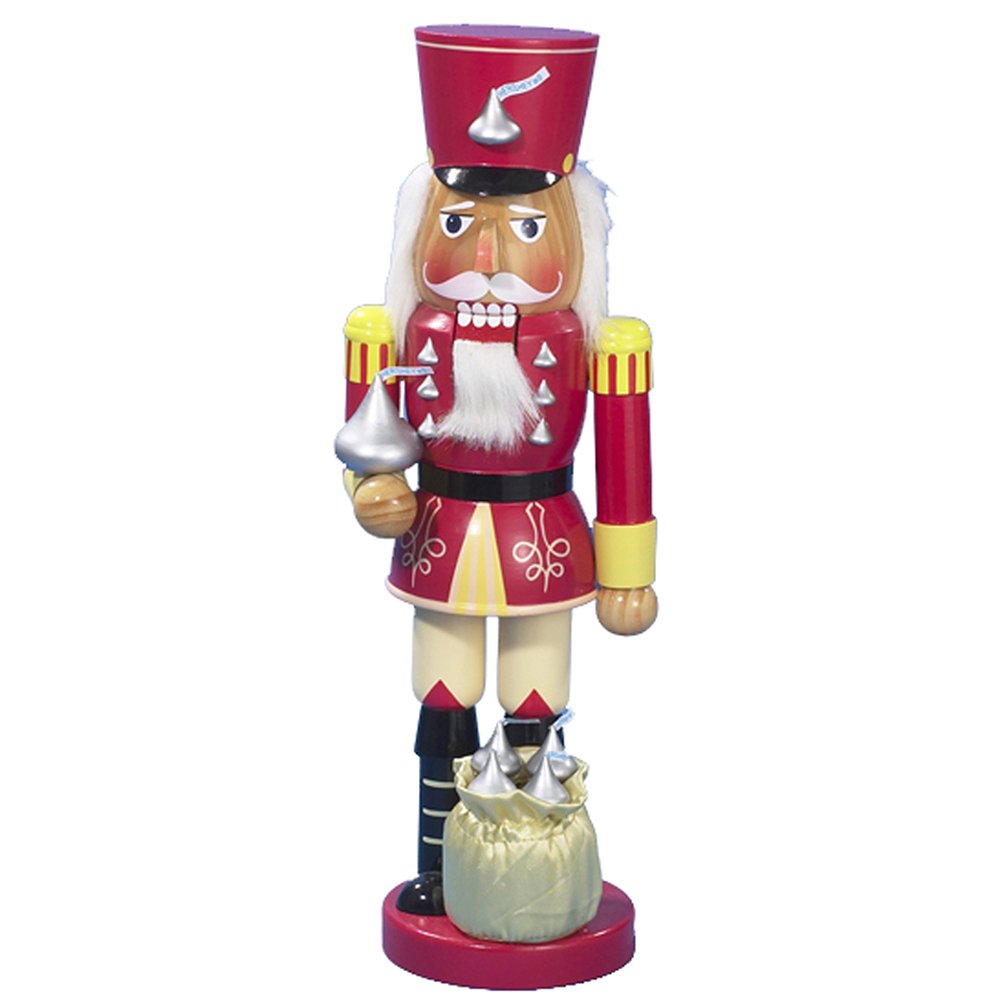 Kurt S. Adler Hershey Kisses Soldier Nutcracker, 14-Inch Red