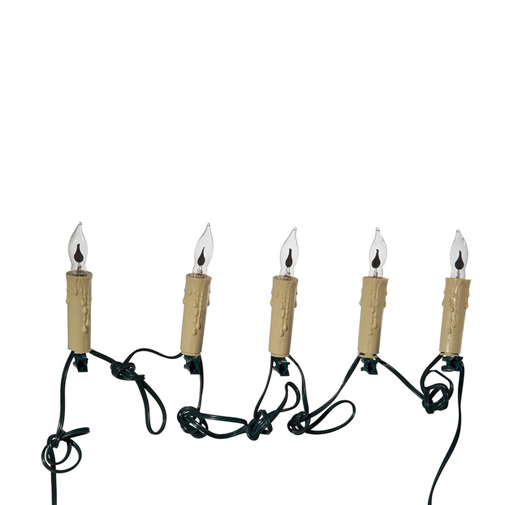 Kurt Adler 7-Light Flicker Flame Candle Light Set