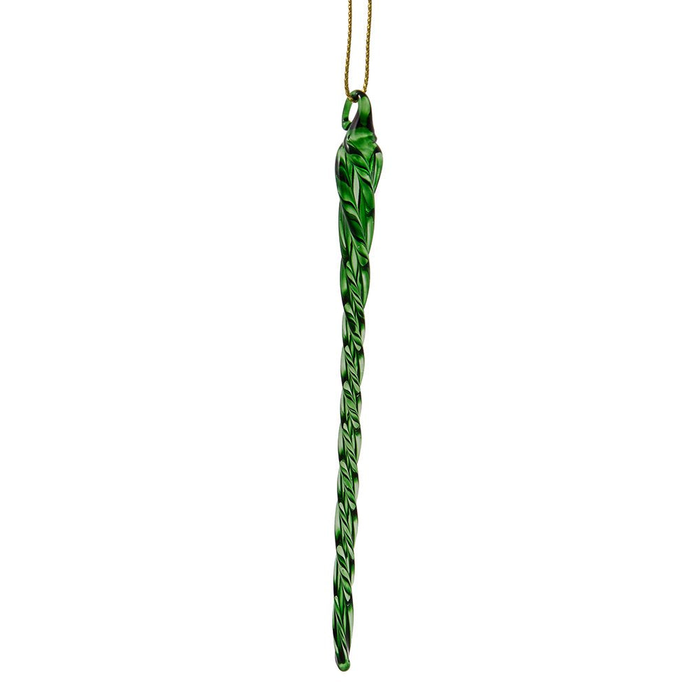 Kurt Adler 5.25-Inch Glass Multicolored Icicle Ornament 12 Piece Box Set