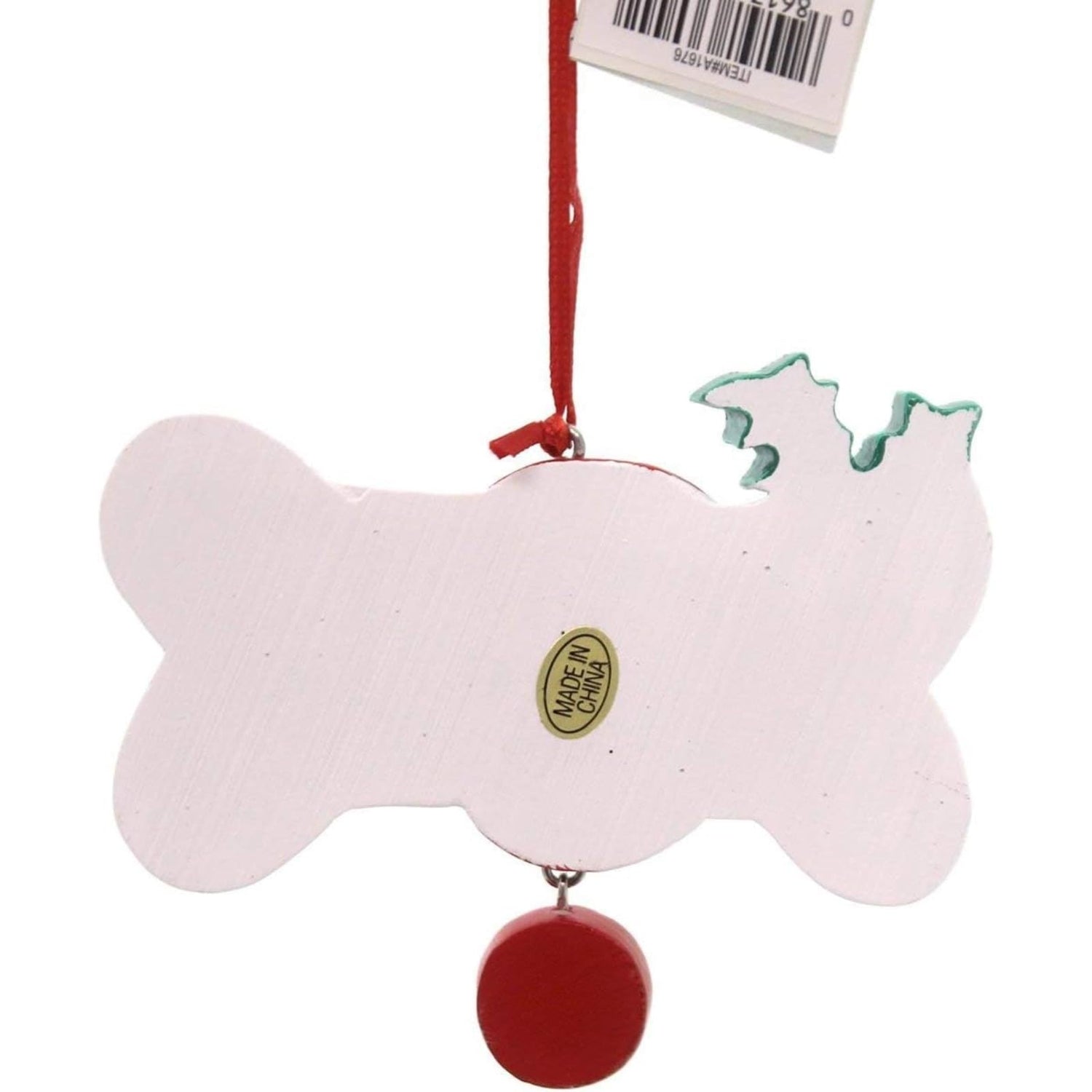 Spoiled Rotten Dog Bone Christmas Tree Ornament A1676
