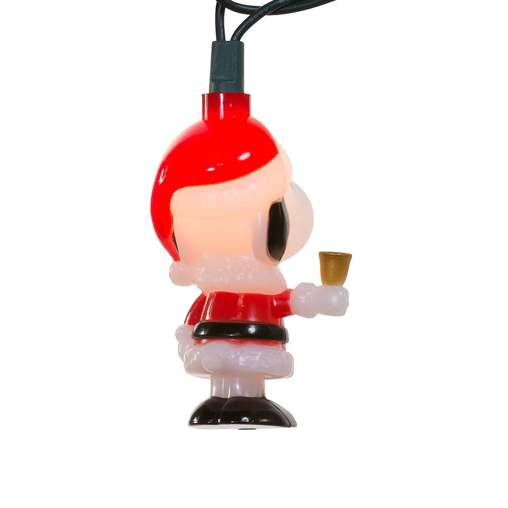 Peanuts Kurt Adler UL 10-Light Santa Suit Snoopy Light Set