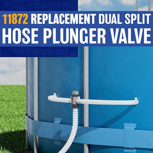 Poolzilla 11872 Replacement Dual Split Hose Plunger Valve Pool Part