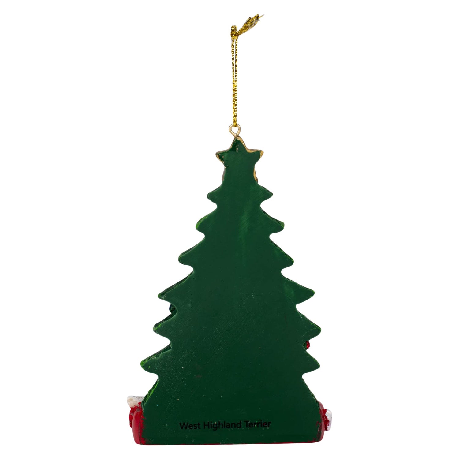 West Highland Terrier Wearing Santa Hat with Christmas Tree Ornament C7615WH New