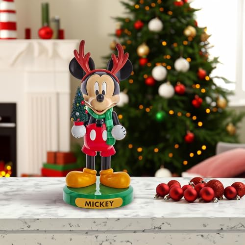 Disney Kurt Adler 6-Inch Mickey Mouse with Tree Nutcracker