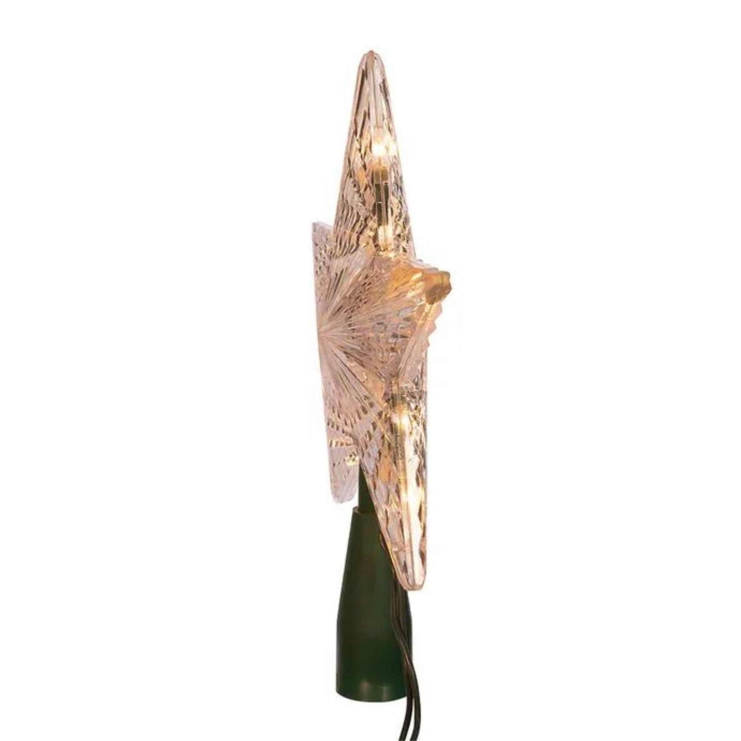 Kurt Adler Star Treetop 10-Light Set, 7-Inch, Clear