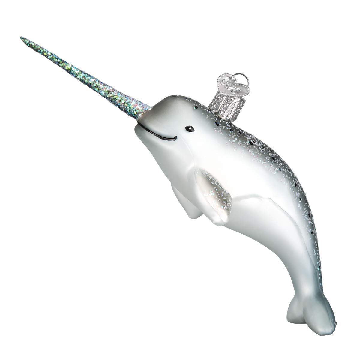 Old World Christmas NARWHAL Ornament, Multi 2x6