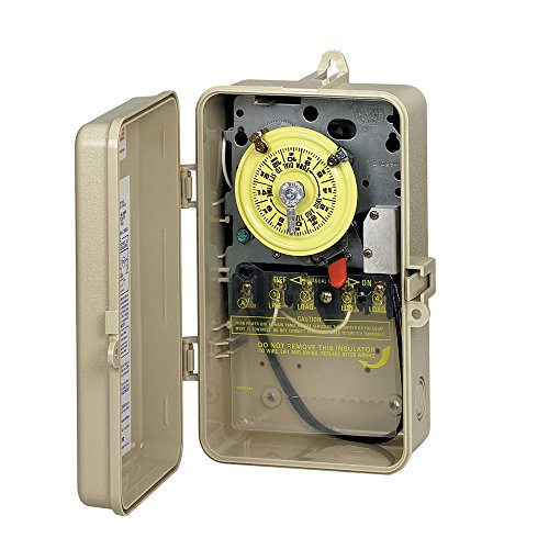 Intermatic T101P201 24-Hour Mechanical Time Switch in Enclosure with Pool Heater Protection , Black