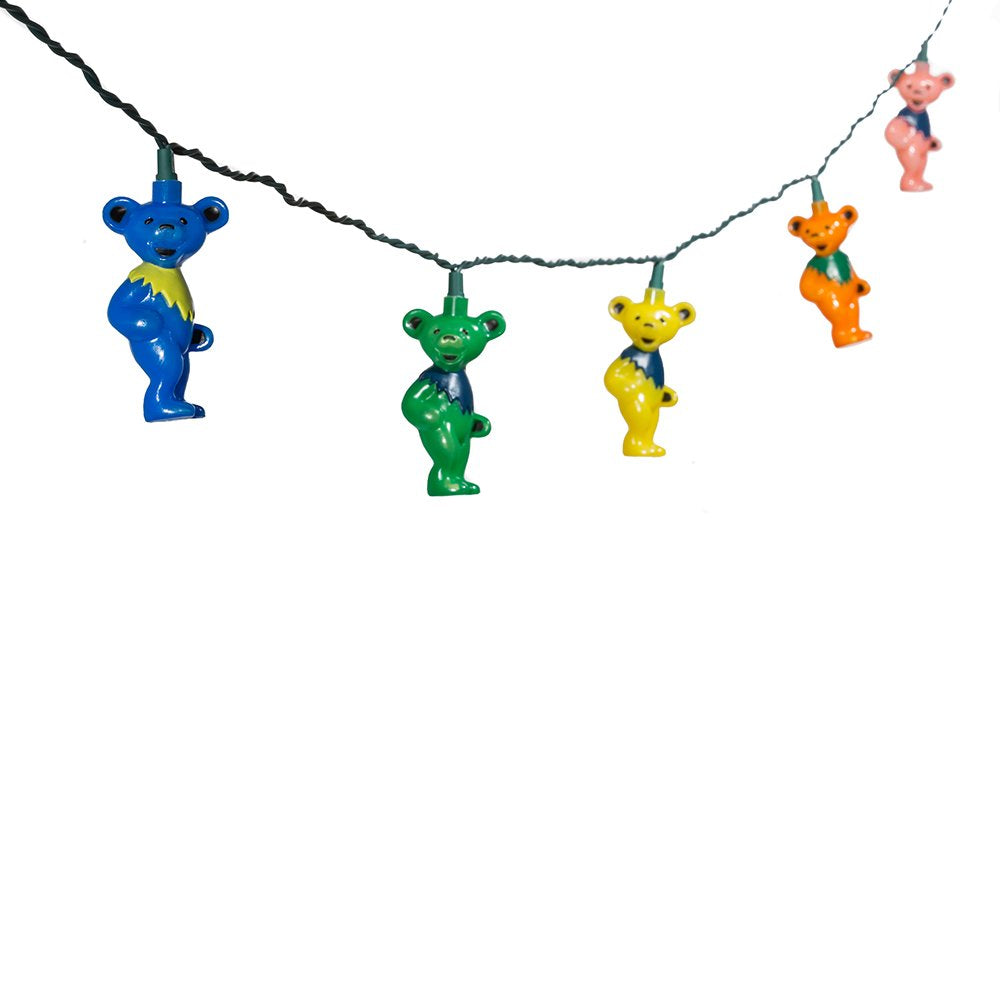 Grateful Dead Kurt Adler UL 10-Light Bears Light Set (GD9141)