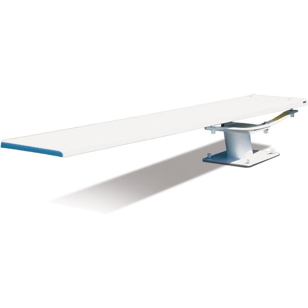 S.R. Smith 68-209-5982 606/608 Cantilever Jump Stand with 8-Feet Frontier III Diving Board, White