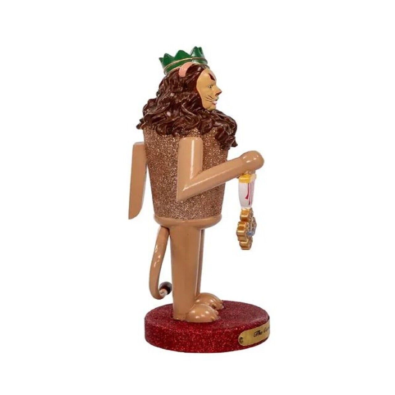 Wizard of Oz Kurt Adler 10-Inch Cowardly Lion Nutcracker, Brown