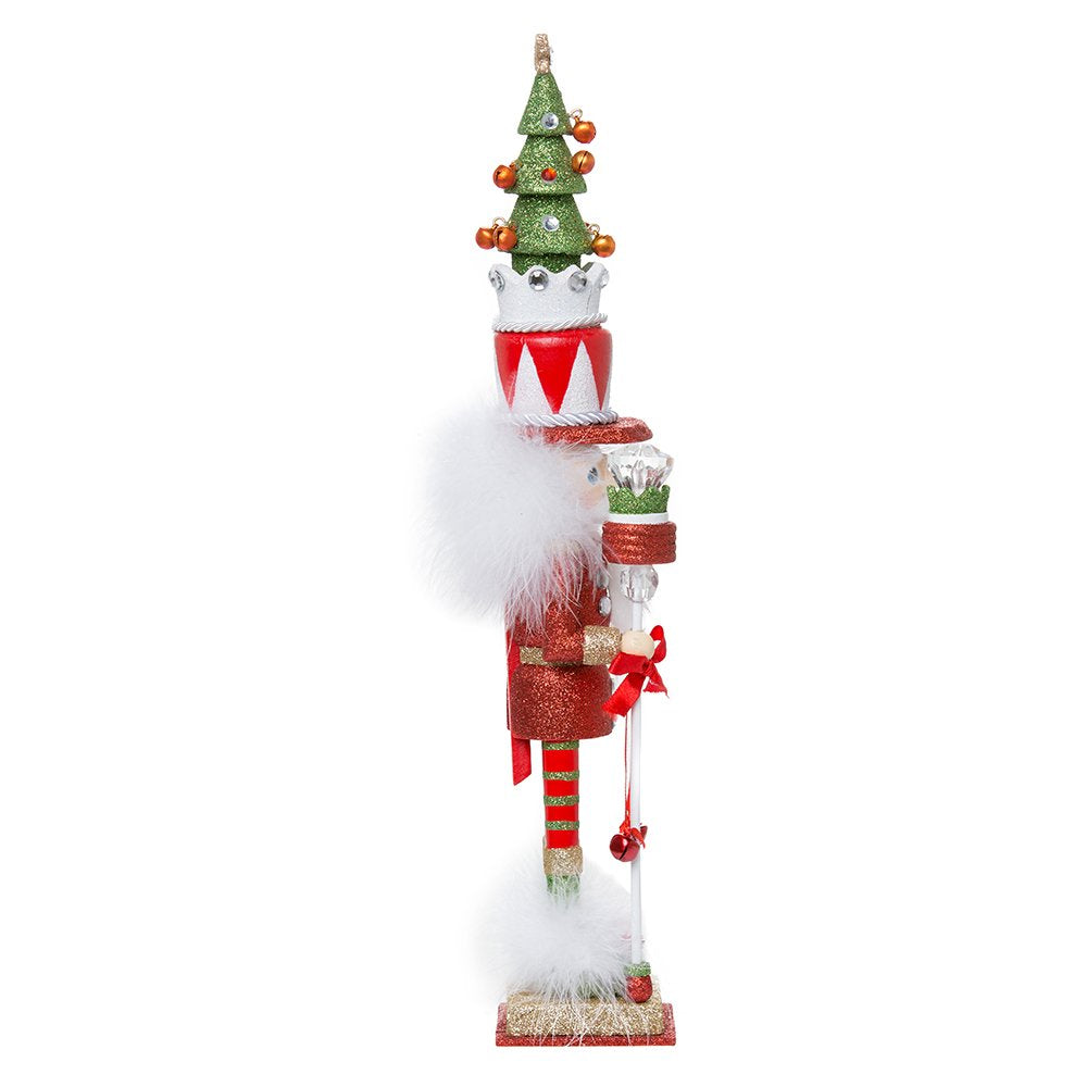 Kurt Adler Hollywood Tree Hat Nutcracker, 15-Inch, Red and Green