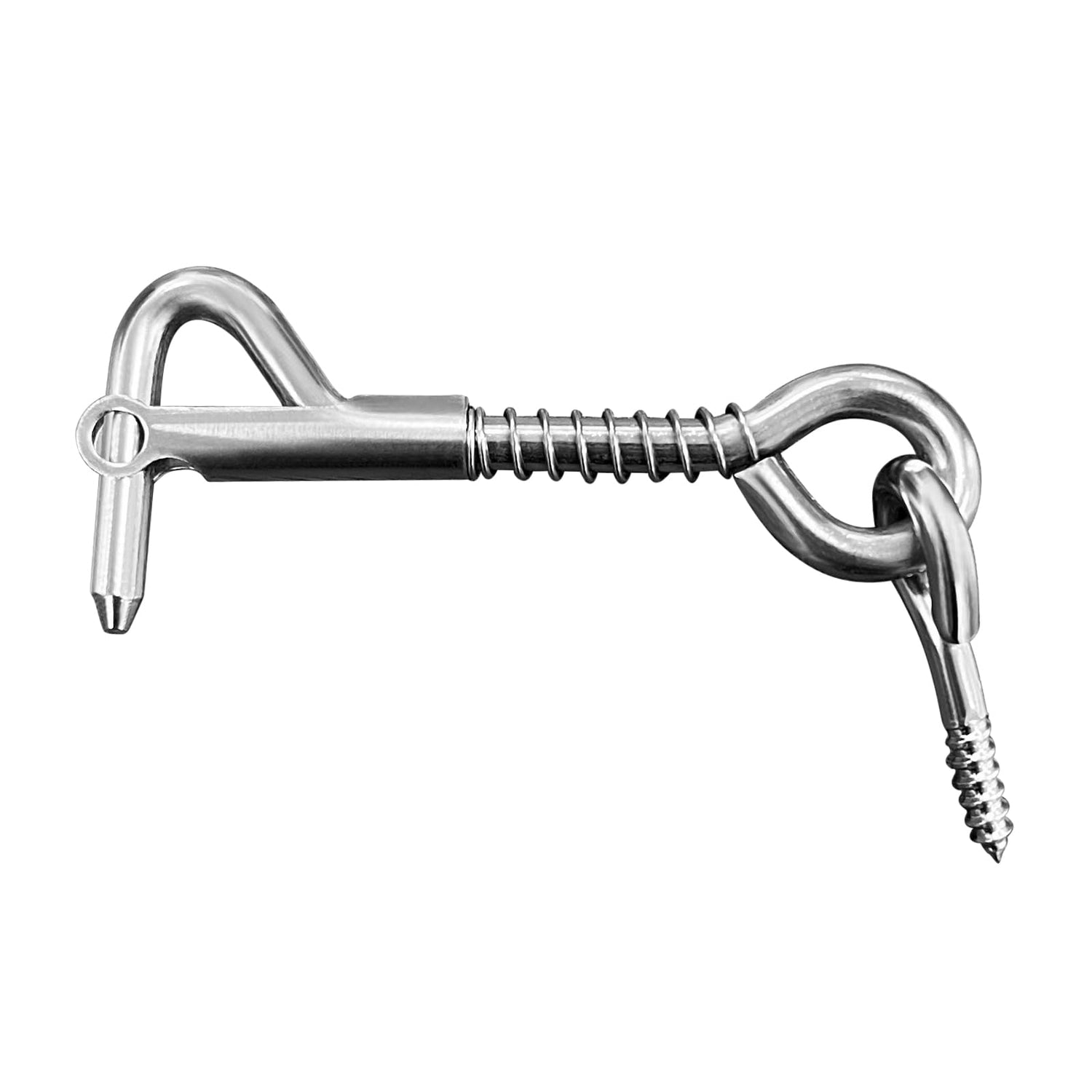 Poolzilla Pool Safety Fence Latch - 3.75’’ in. Spring Hook and Eye Safety Tool for Pool Safety Fencing
