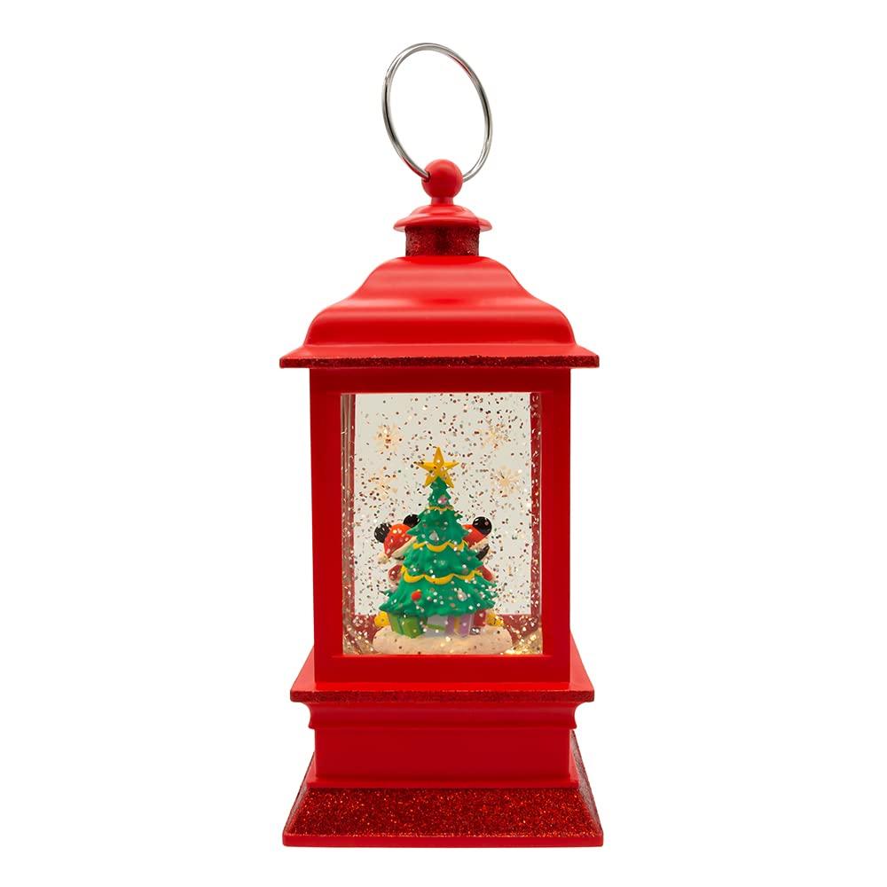 Disney Kurt Adler 9-Inch Battery-Operated Mickey and Minnie Spinning Musical Light-Up Lantern