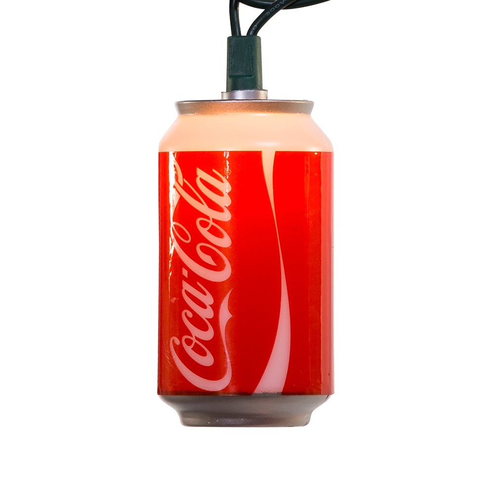 Kurt Adler CC0748 Coca-Cola Can Light Set, 10 Light