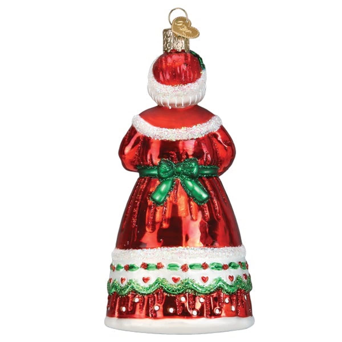 Old World Christmas Mrs. Claus Glass Blown Ornament for Christmas Tree, Handcrafted Holiday Decoration, Mrs. Claus Collection