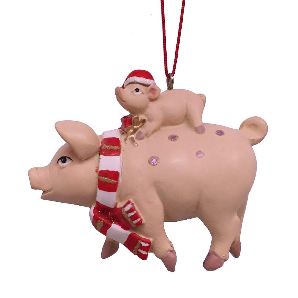 Kurt Adler Pig and Piglet Ornament