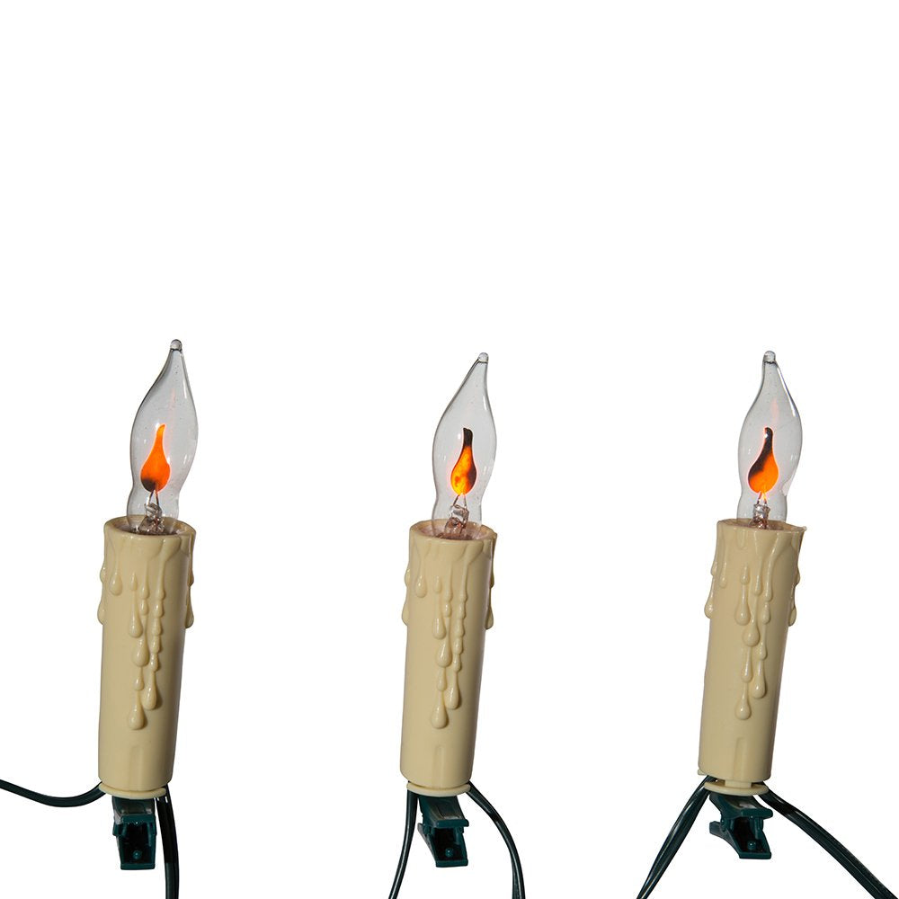 Kurt Adler 7-Light Flicker Flame Candle Light Set