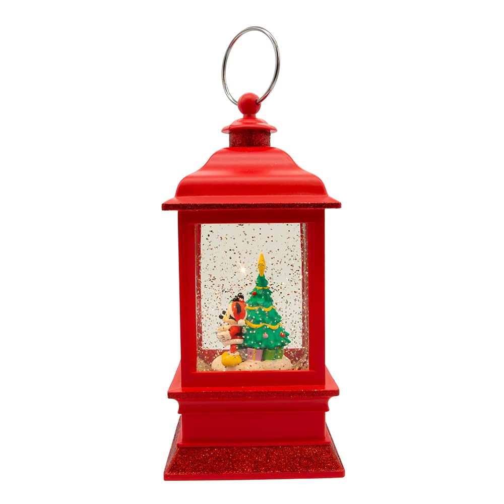 Disney Kurt Adler 9-Inch Battery-Operated Mickey and Minnie Spinning Musical Light-Up Lantern