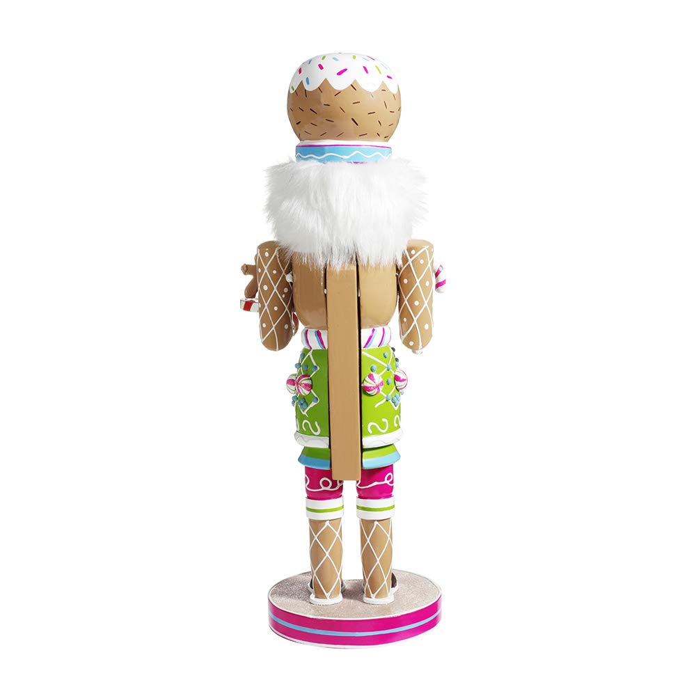 Kurt S. Adler Kurt Adler 16-Inch Wooden Gingerbread Nutcracker, 16in, Multi