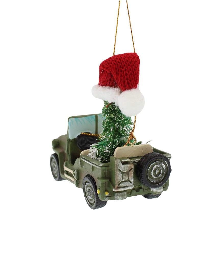 U.S Army® Vehicle With Christmas Tree Ornament,Resin