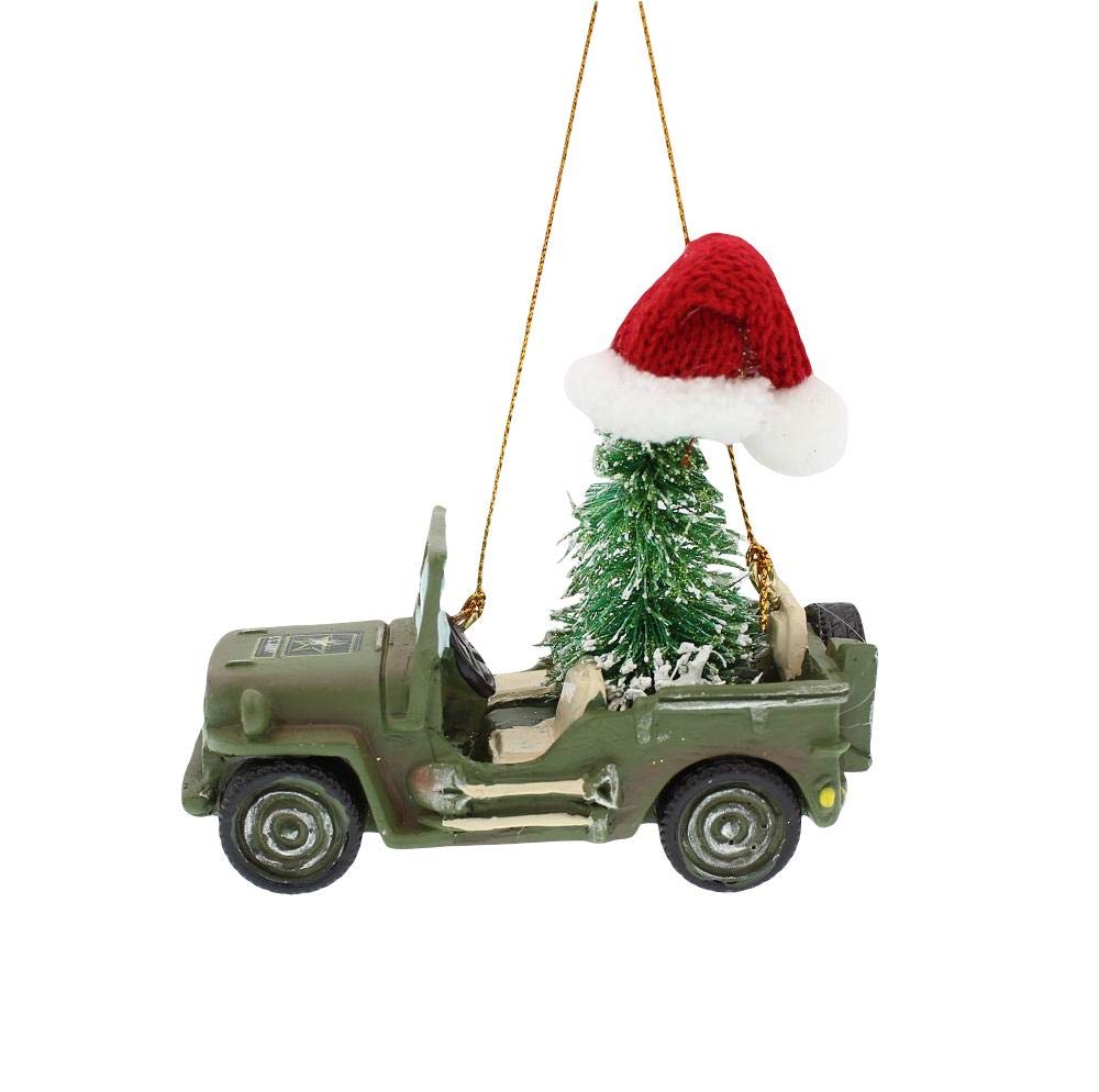 U.S Army® Vehicle With Christmas Tree Ornament,Resin