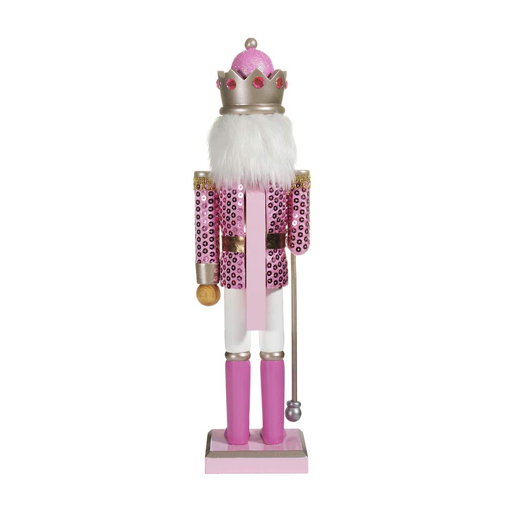 Kurt S. Adler Kurt Adler 15-Inch Pink Nutcracker, Multi