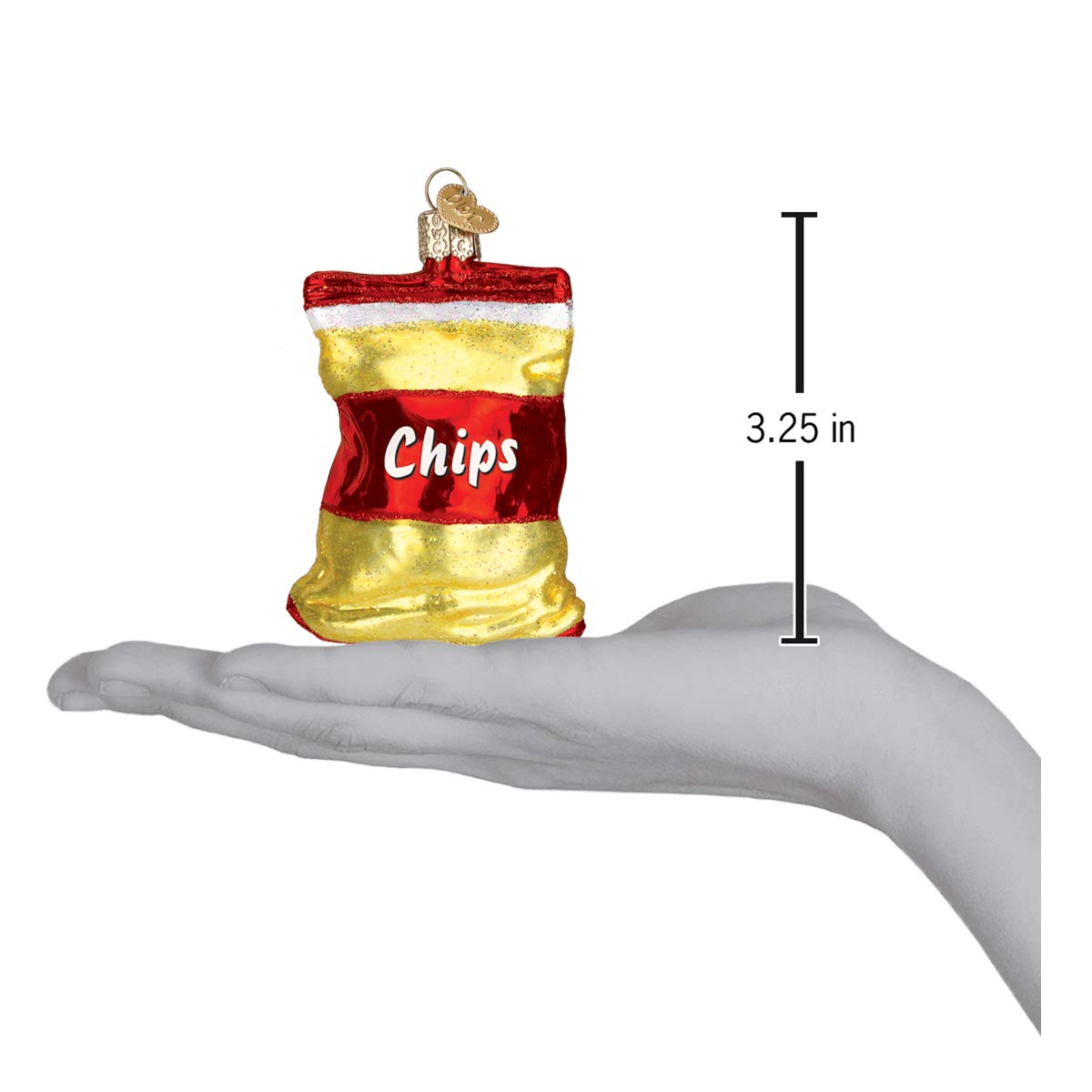 Old World Christmas Ornaments: Bag Of Chips Glass Blown Ornaments for Christmas Tree (32154)