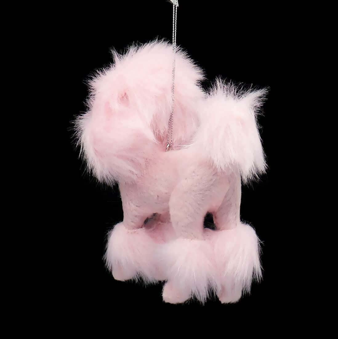 Plush Pink Poodle Christmas Tree Ornament C4823