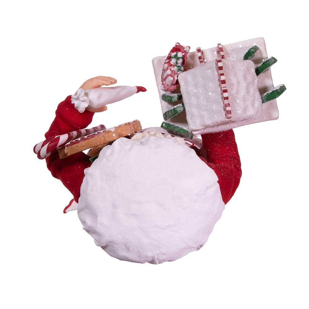 Kurt S. Adler 10.5-Inch Fabriché Gingerbread Chef Santa