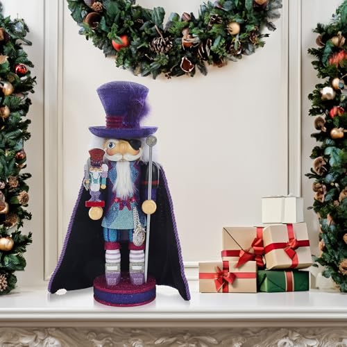 Kurt S. Adler Hollywood Drosselmeier Nutcracker, Purple, 15in