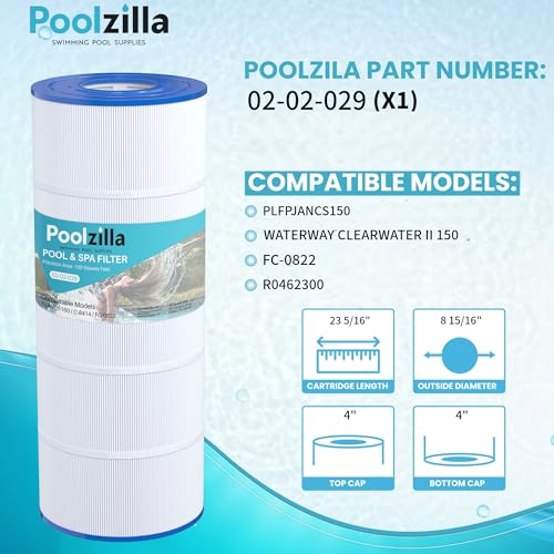 Poolzilla Replacement Pool Filter for PLFPJANCS150, Hayward C1502, C150S, Filbur FC-0822, FC-1287, Waterway Clearwater II 150, Pro Clean 150