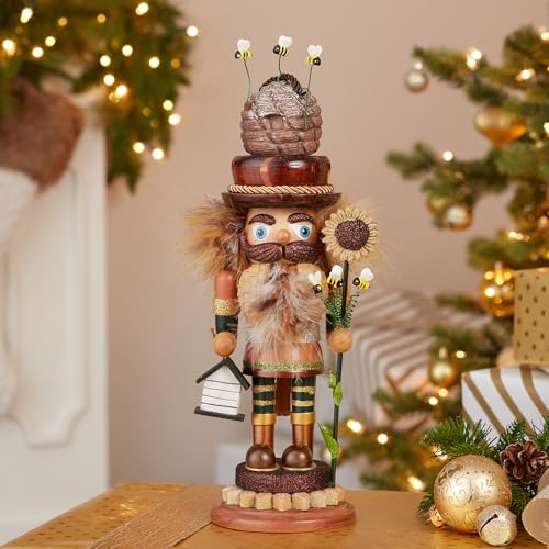 Kurt S. Adler 15-Inch Hollywood Bee Keeper Nutcracker, Multi